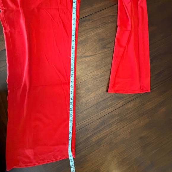 Abercrombie & Fitch Women's Red Flowy Wide Leg Pant, Size Small - Picture 11 of 12